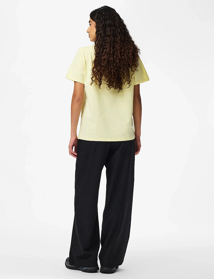 Pieces - PCRIA SS SOLID TEE JRS NOOS BC - t-shirts - french vanilla - 3