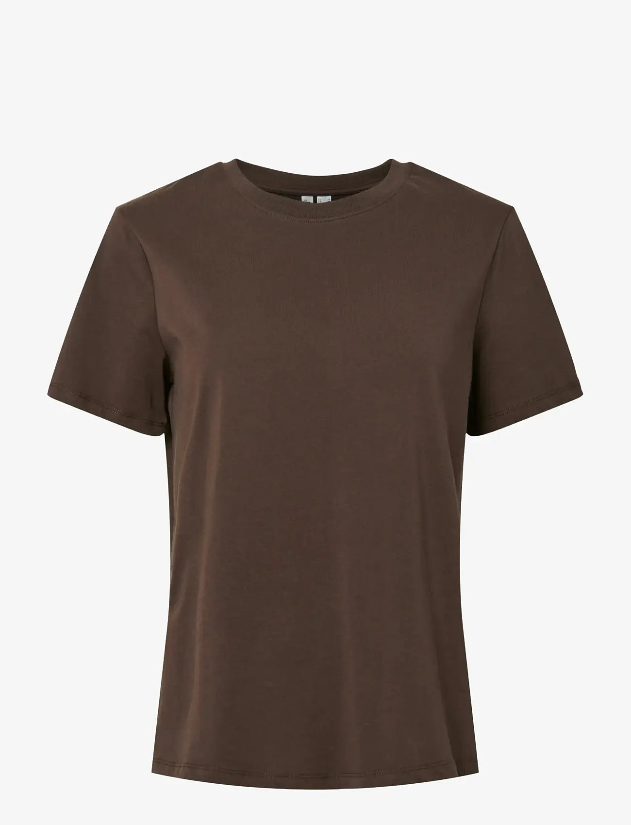 Pieces - PCRIA SS SOLID TEE JRS NOOS BC - autumn clothing - hot fudge - 0