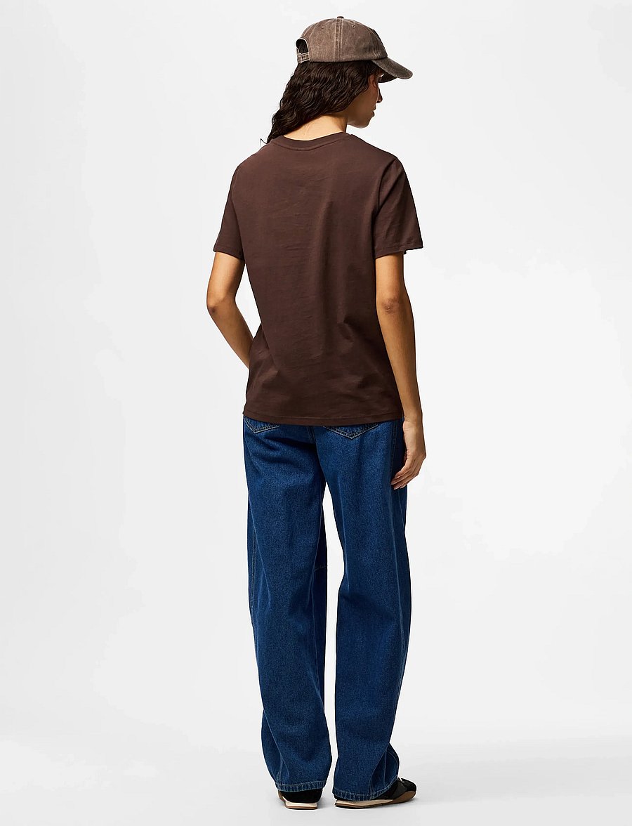 Pieces - PCRIA SS SOLID TEE JRS NOOS BC - t-shirts - hot fudge - 3