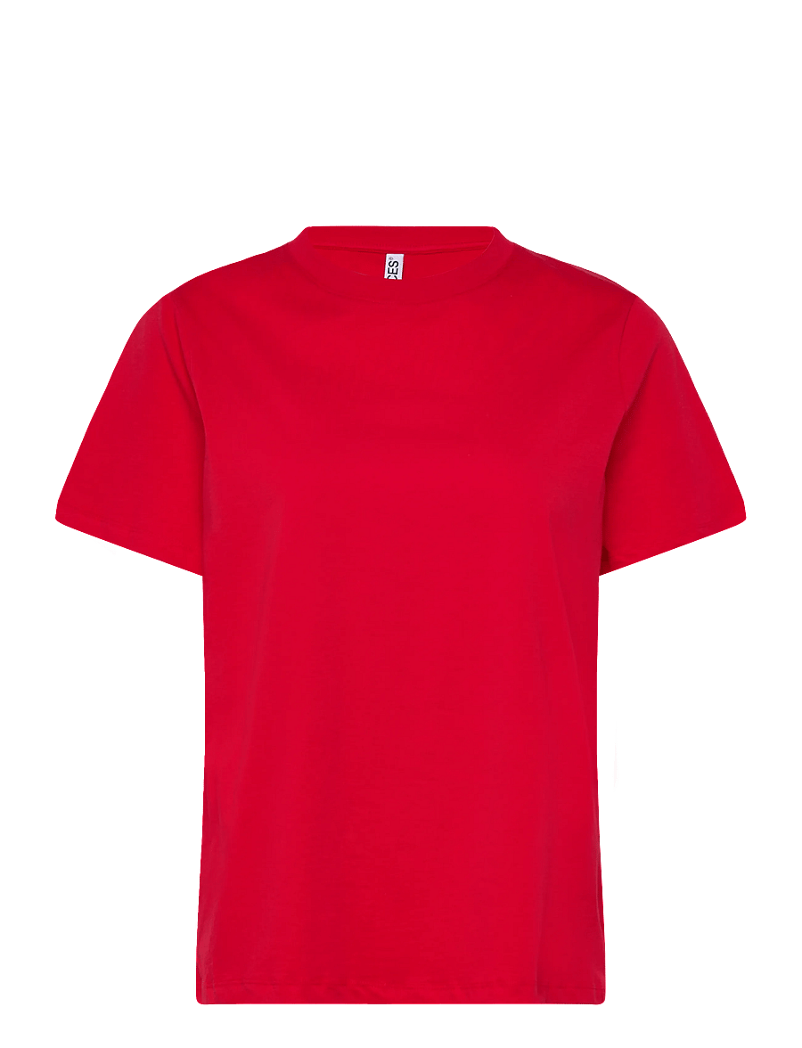 Pieces - PCRIA SS SOLID TEE JRS NOOS BC - t-shirts - lollipop - 1