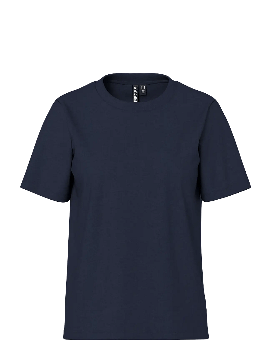 Pieces - PCRIA SS SOLID TEE JRS NOOS BC - t-shirts - sky captain - 1