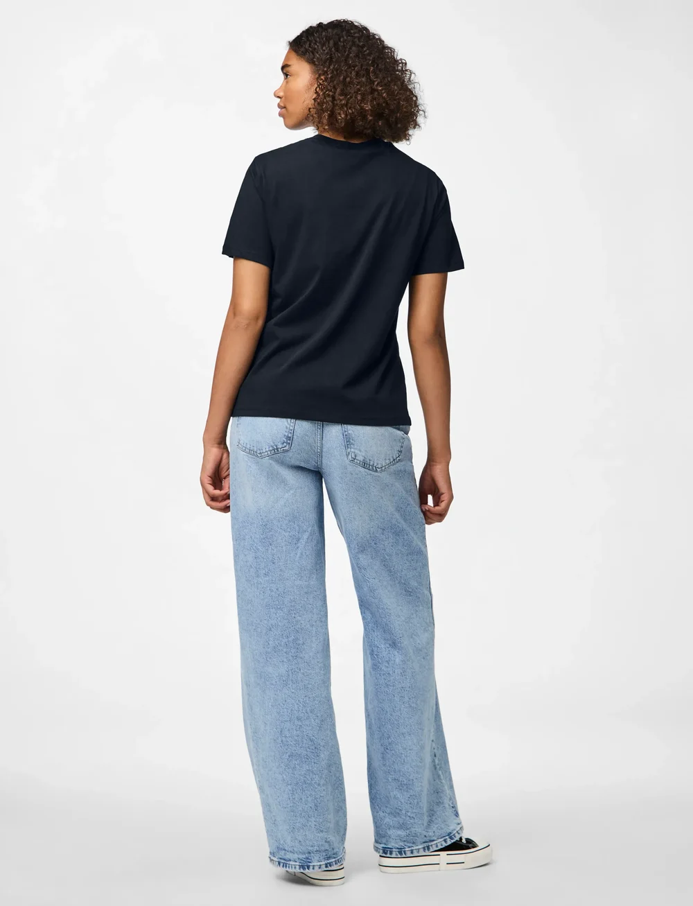 Pieces - PCRIA SS SOLID TEE JRS NOOS BC - t-shirts - sky captain - 3