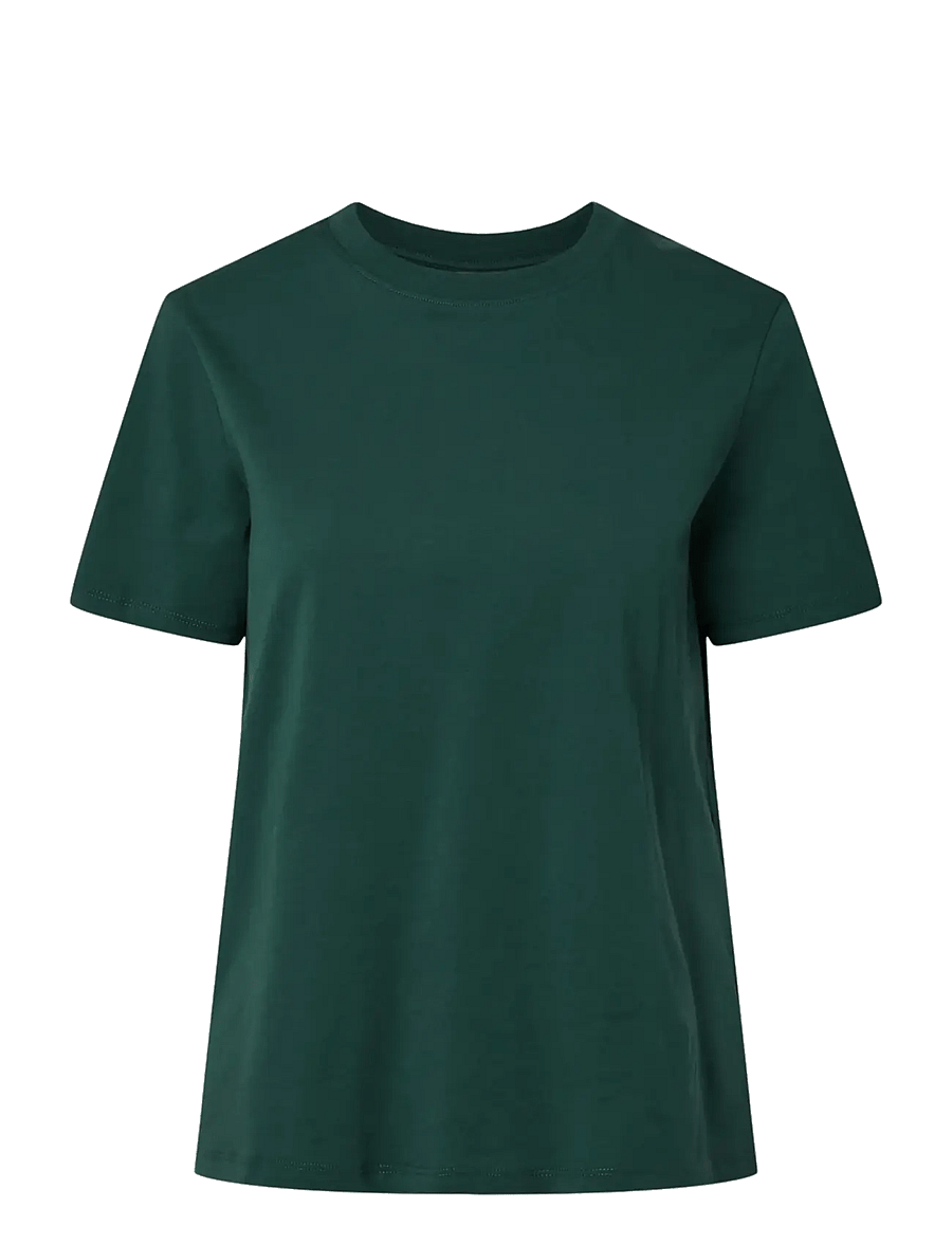 Pieces - PCRIA SS SOLID TEE JRS NOOS BC - t-shirts - trekking green - 1
