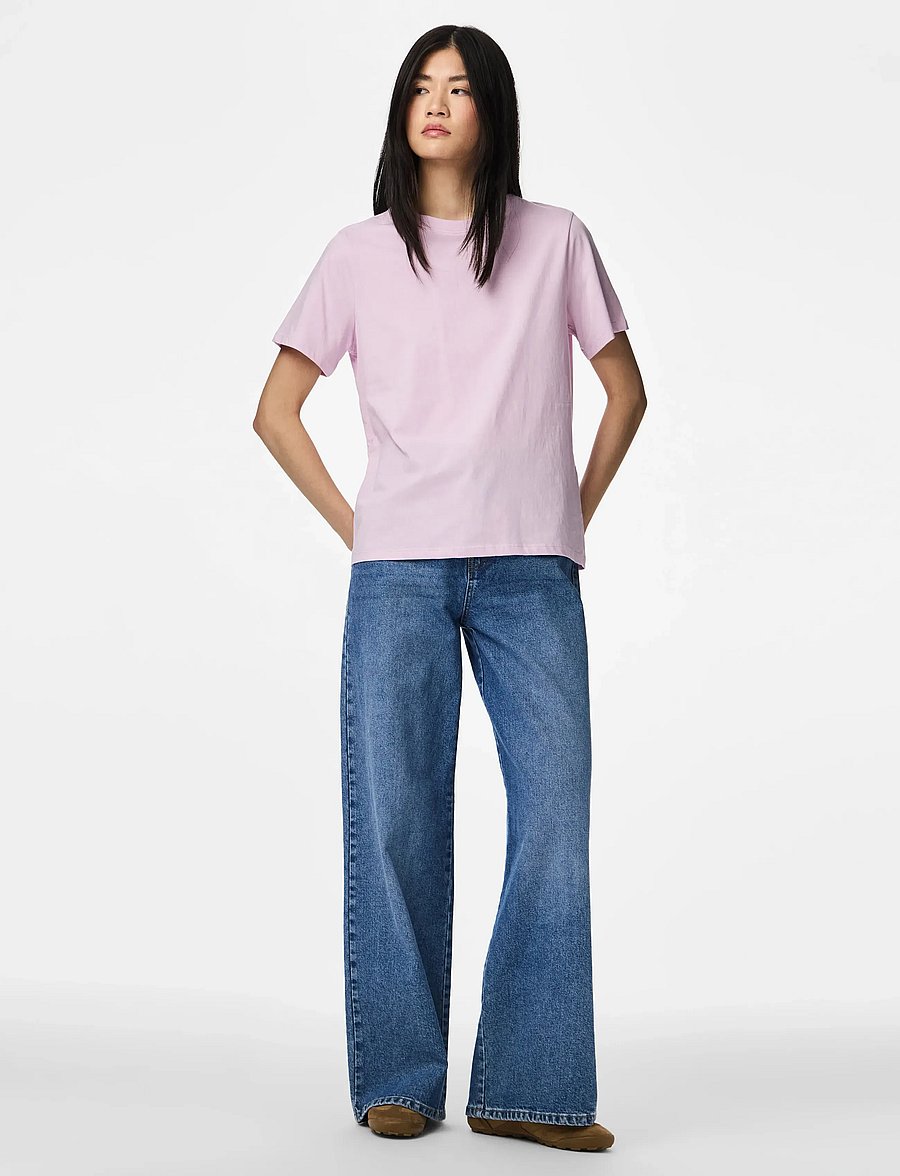 Pieces - PCRIA SS SOLID TEE JRS NOOS BC - t-särgid - winsome orchid - 4