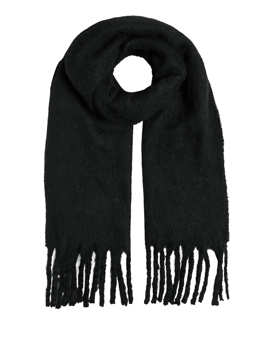 Pieces - PCNIKITA LONG SCARF NOOS BC - kaulahuivit - black - 1