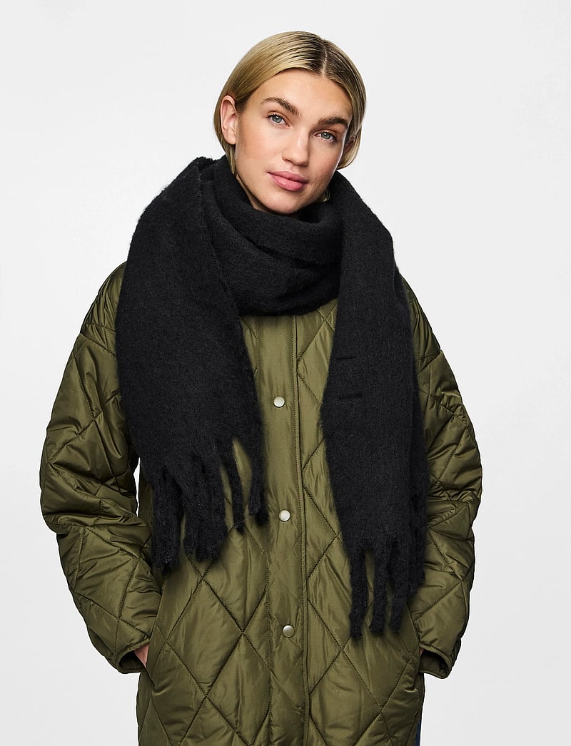 Pieces - PCNIKITA LONG SCARF NOOS BC - talvesallid - black - 0