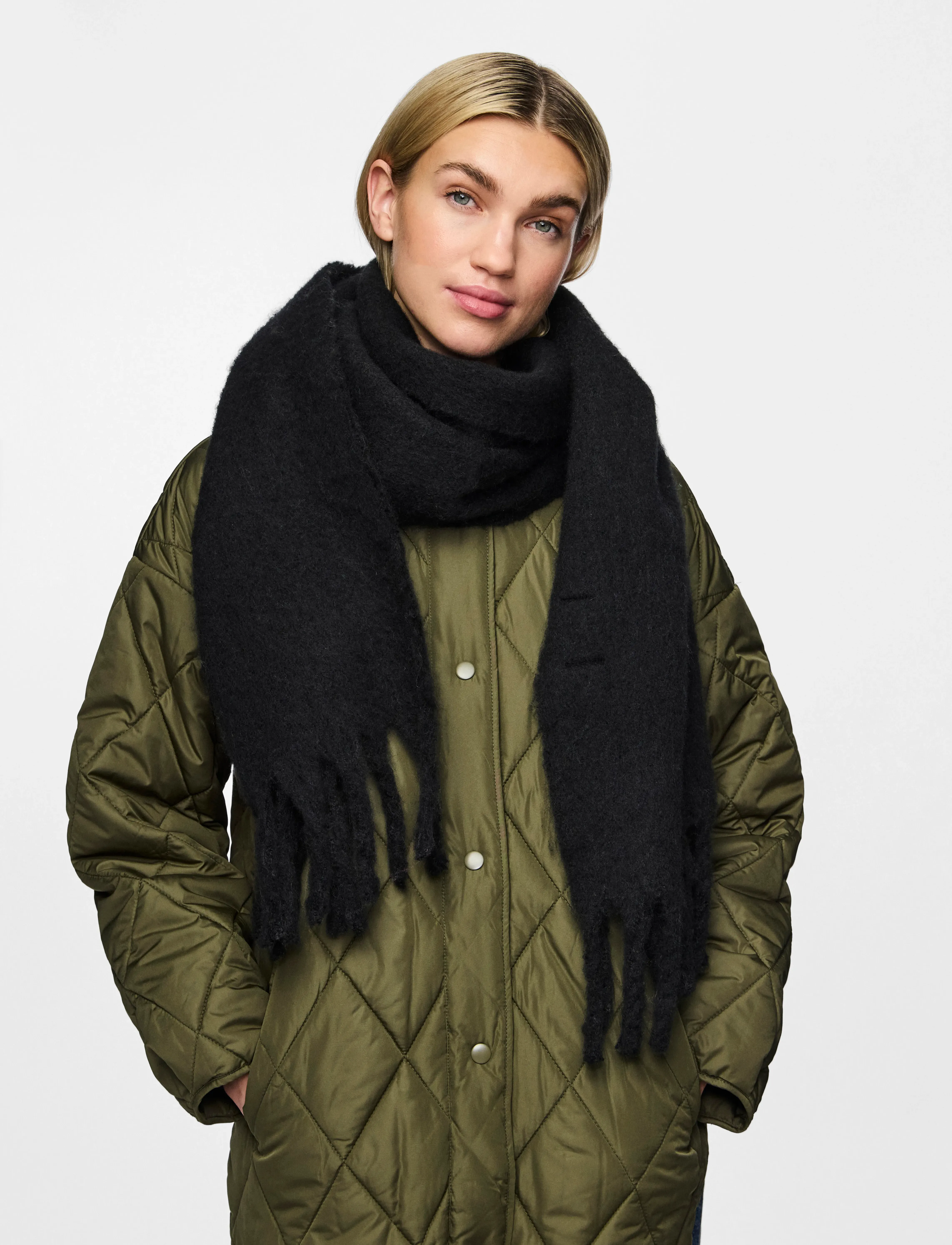 Pieces PCNIKITA LONG SCARF NOOS BC - Schals - BLACK / black