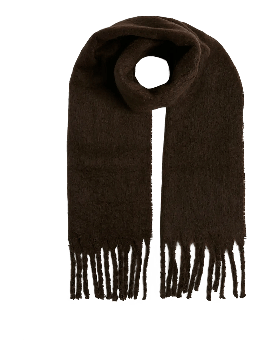 Pieces - PCNIKITA LONG SCARF NOOS BC - halsdukar - hot fudge - 1