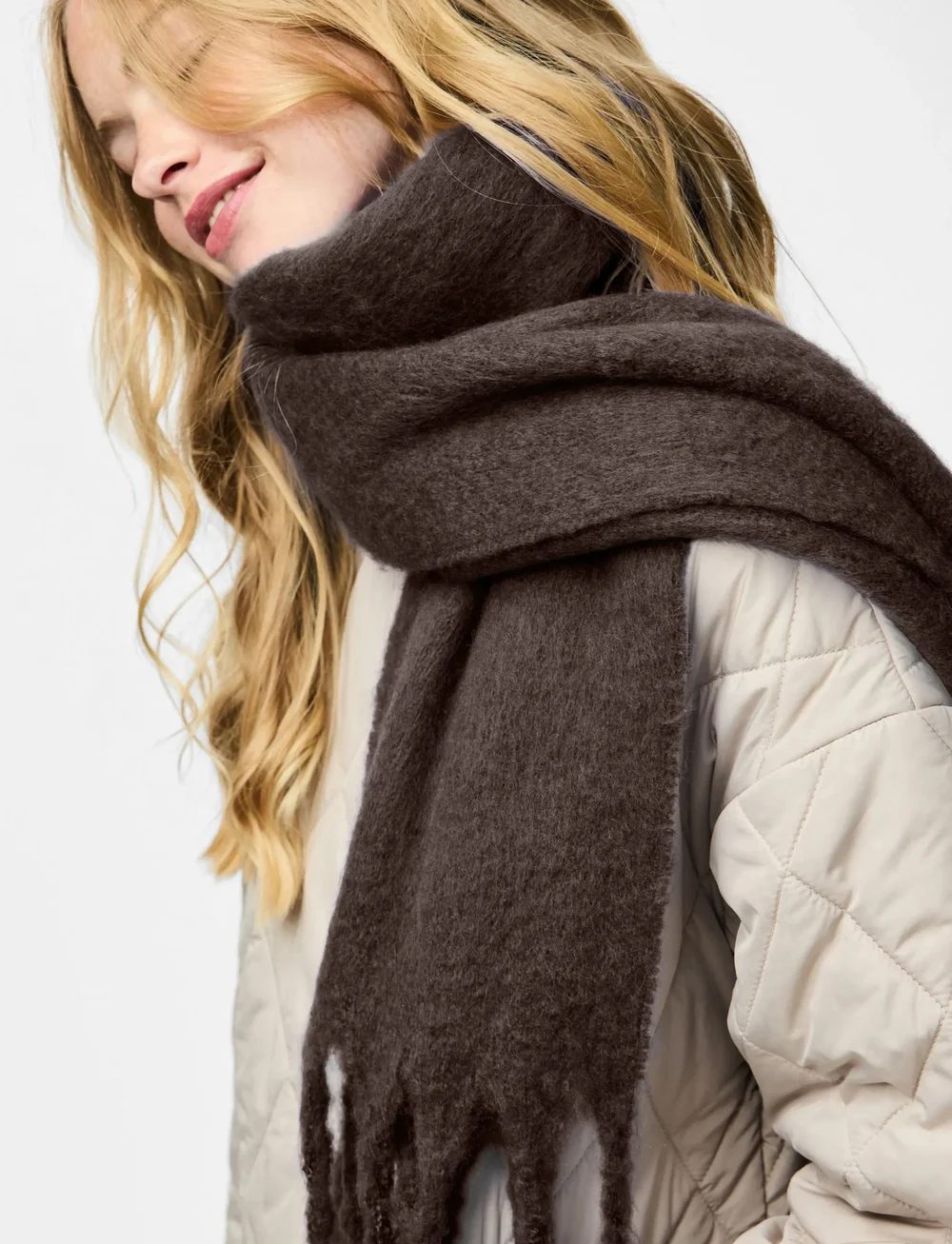 Pieces - PCNIKITA LONG SCARF NOOS BC - halsdukar - hot fudge - 3