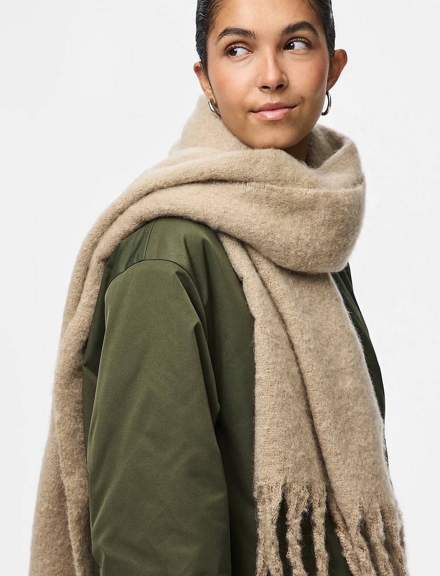 Pieces - PCNIKITA LONG SCARF NOOS BC - winterschals - silver mink - 2