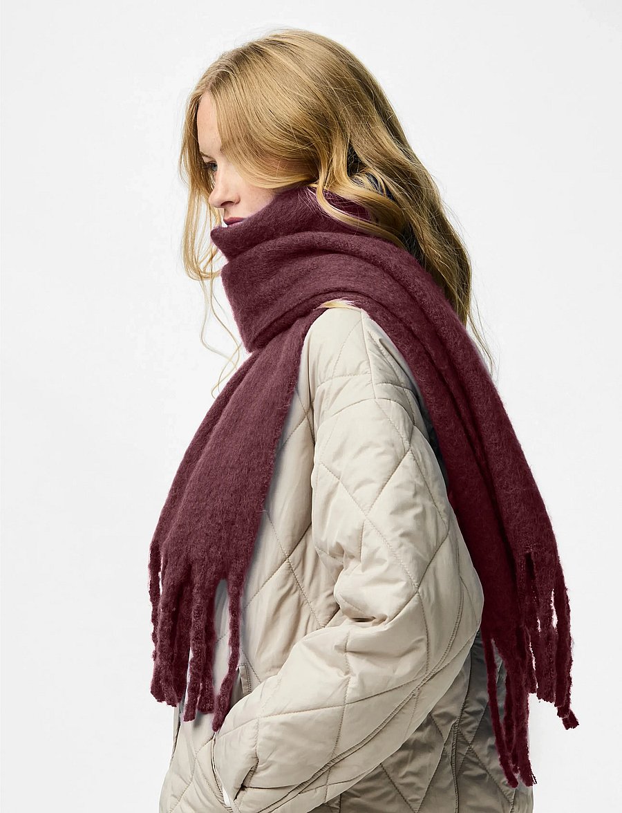 Pieces - PCNIKITA LONG SCARF NOOS BC - halsdukar - tawny port - 2