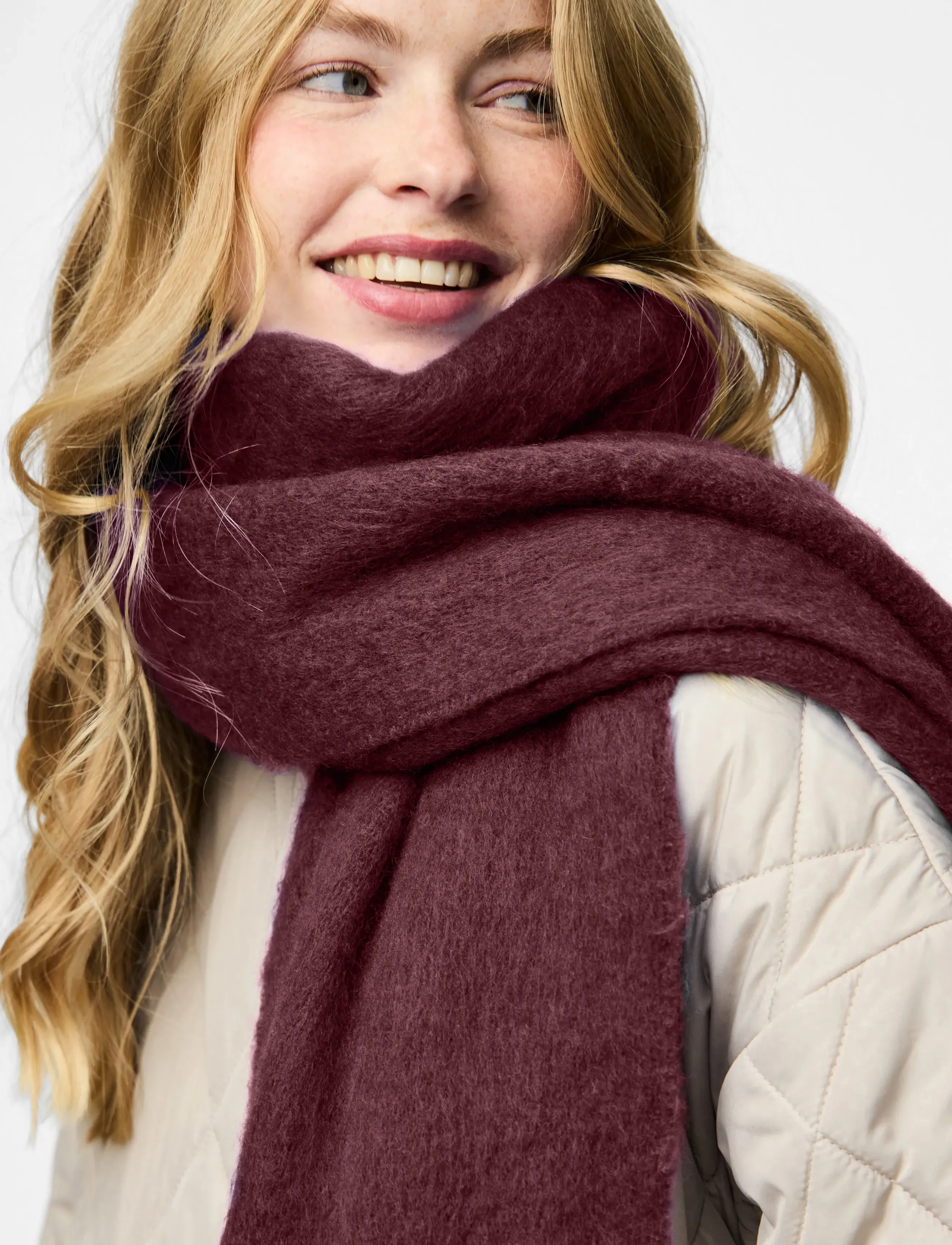 Pieces - PCNIKITA LONG SCARF NOOS BC - halsdukar - tawny port - 3