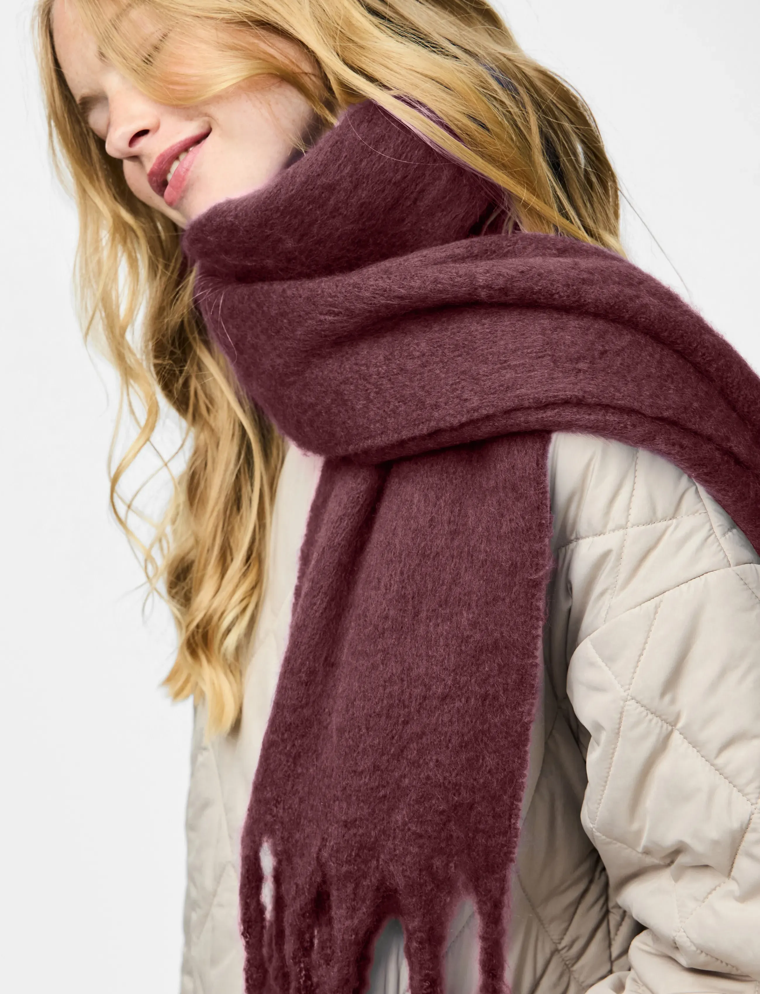 Pieces - PCNIKITA LONG SCARF NOOS BC - halsdukar - tawny port - 4