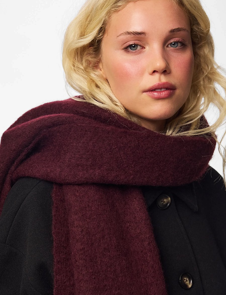 Pieces - PCNIKITA LONG SCARF NOOS BC - winterschals - winetasting - 2