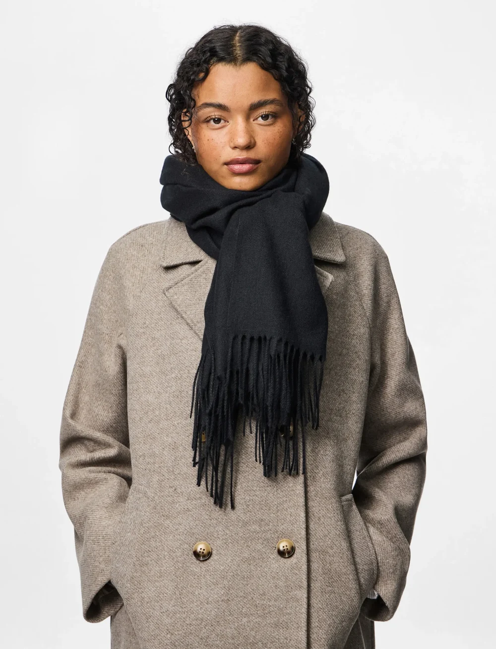 Pieces - PCNOAH LONG SCARF NOOS BC - halstørklæder - black - 0