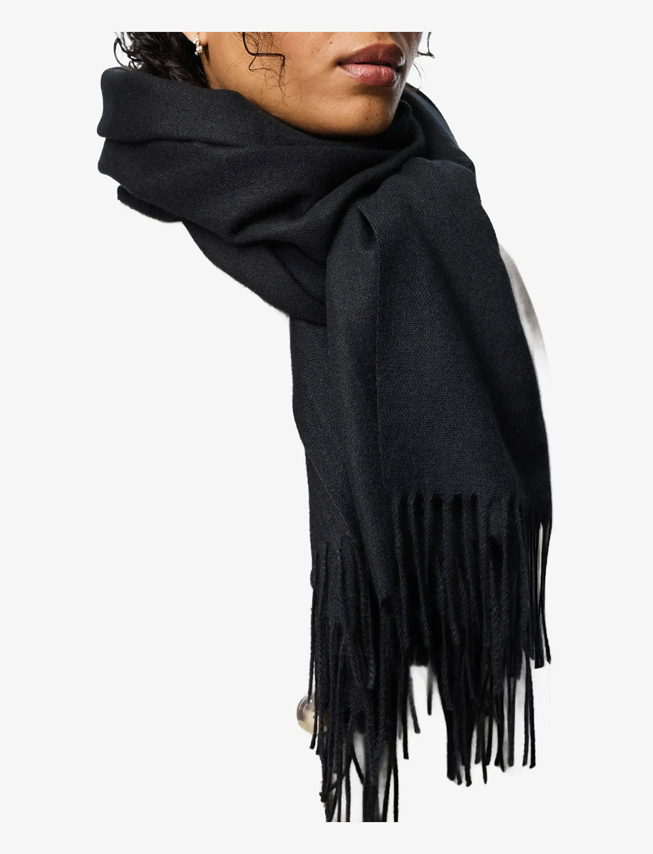 Pieces - PCNOAH LONG SCARF NOOS BC - talvesallid - black - 4