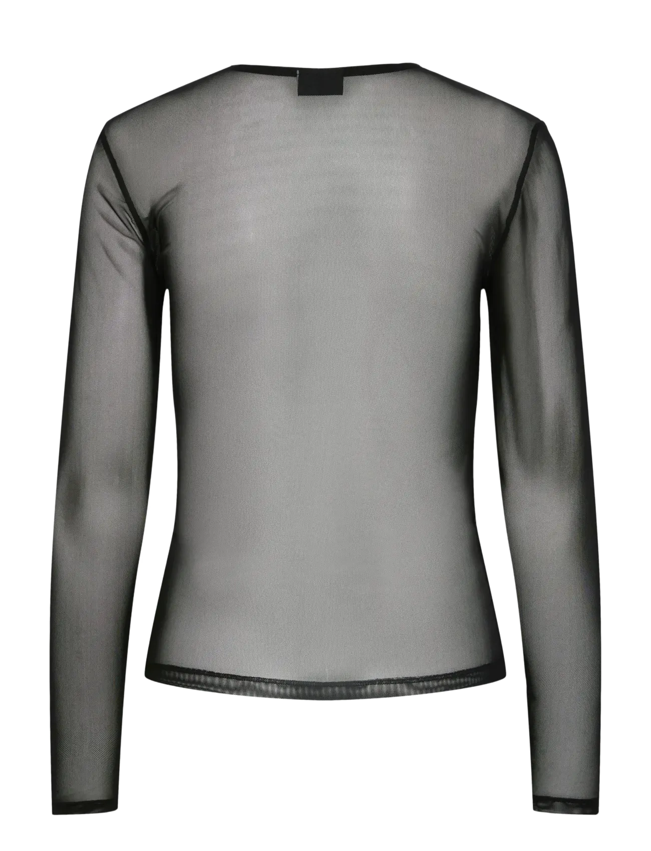 Pieces - PCNINNI LS MESH TOP JRS NOOS BC - langærmede toppe - black - 2