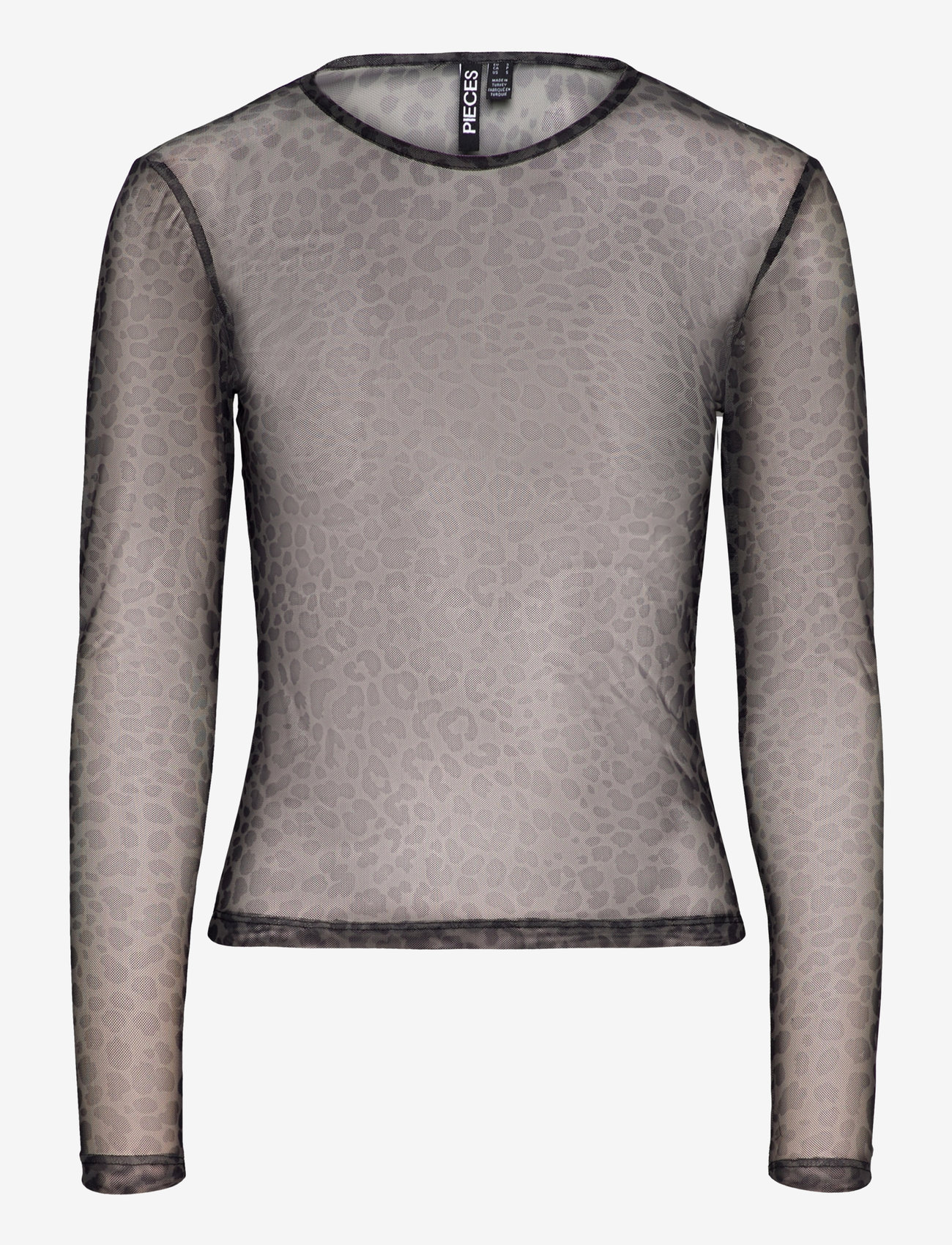 Pieces - PCNINNI LS MESH TOP JRS NOOS BC - herbstliche kleidung - black - 0