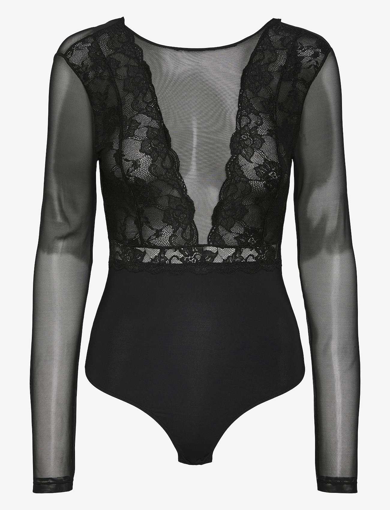 Pieces - PCSICCA LS BODYSTOCKING - bodies - black - 1