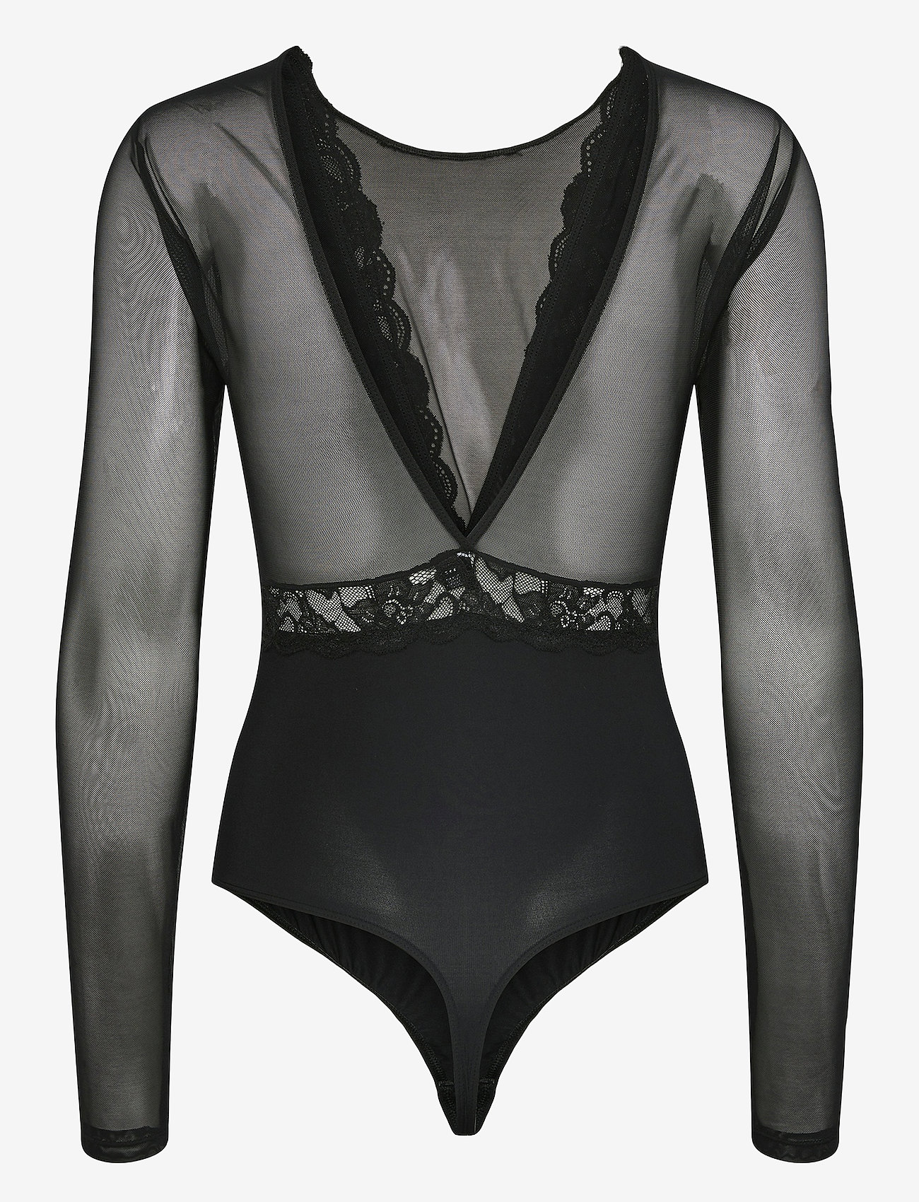 Pieces - PCSICCA LS BODYSTOCKING - bodies - black - 2