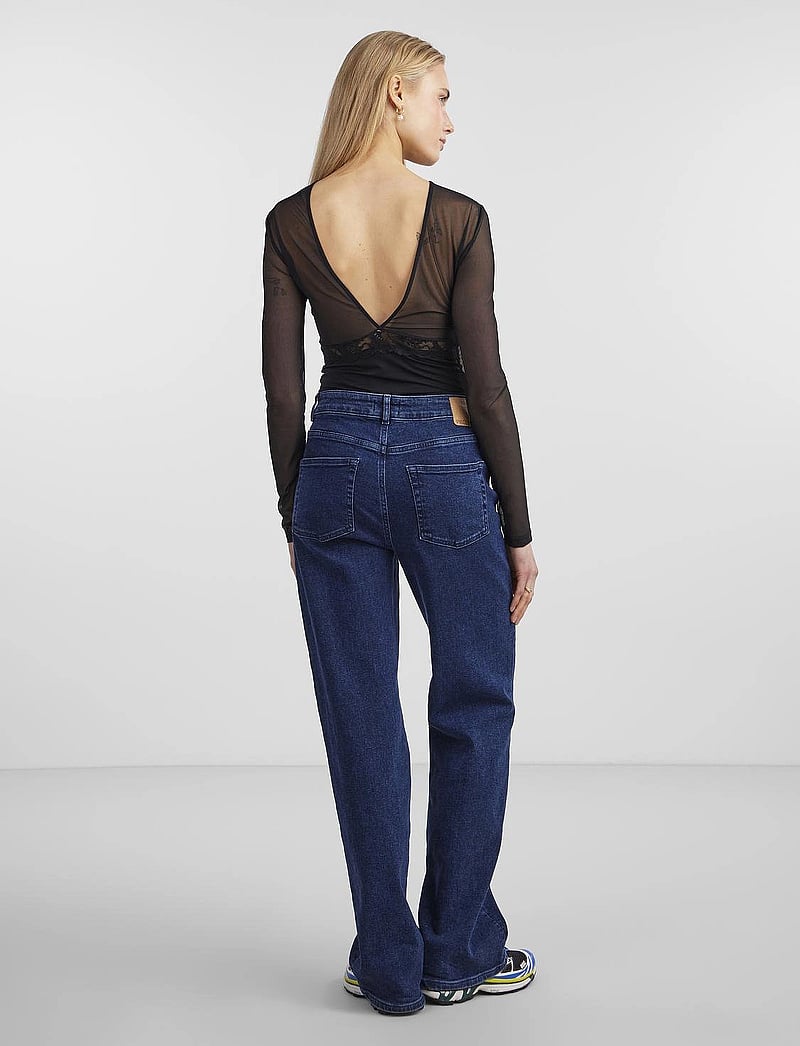 Pieces - PCSICCA LS BODYSTOCKING NOOS - bodiji - black - 3