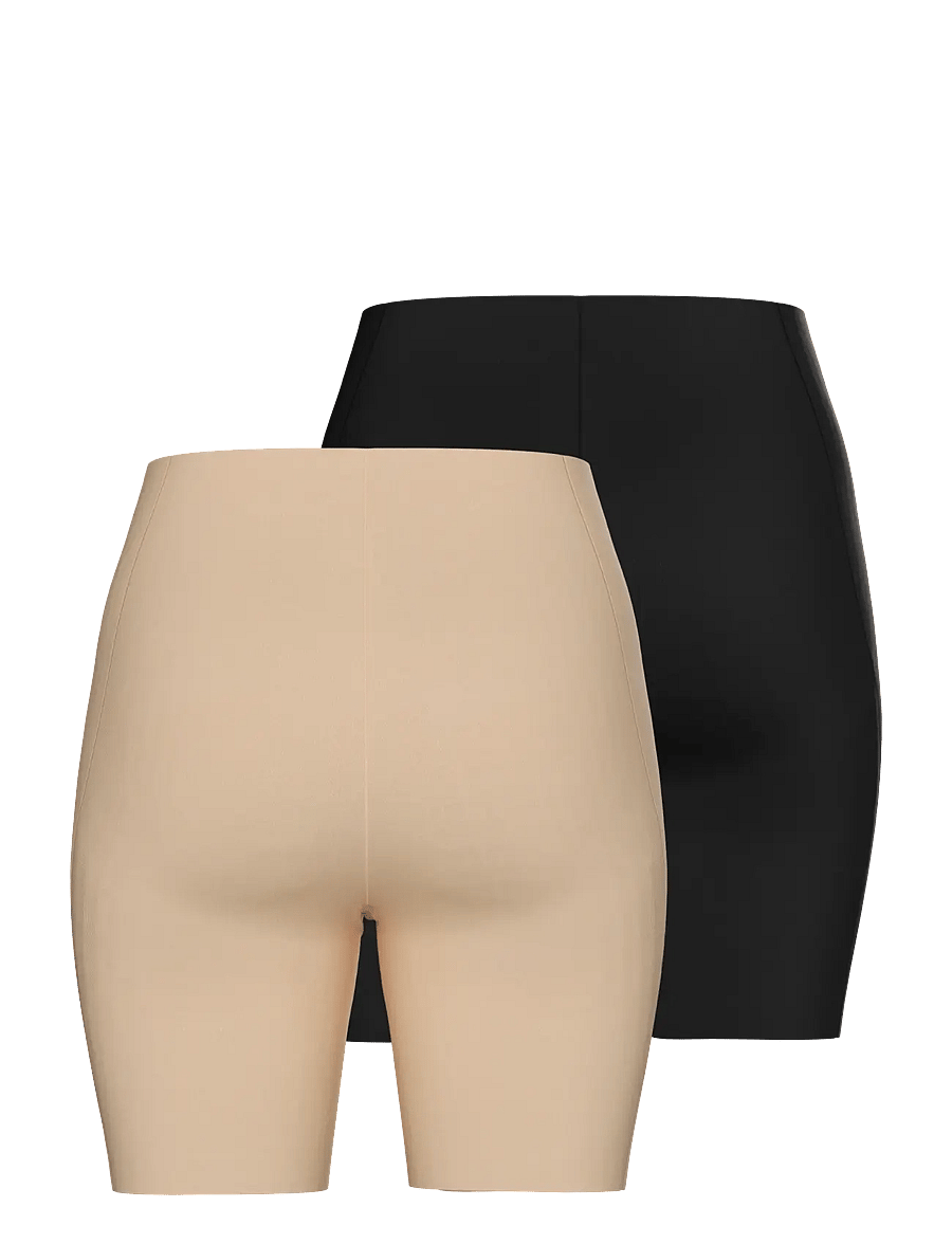 Pieces - PCNAMEE SHORTS 2-PACK NOOS - vormivad püksid ja seelikud - black - 2