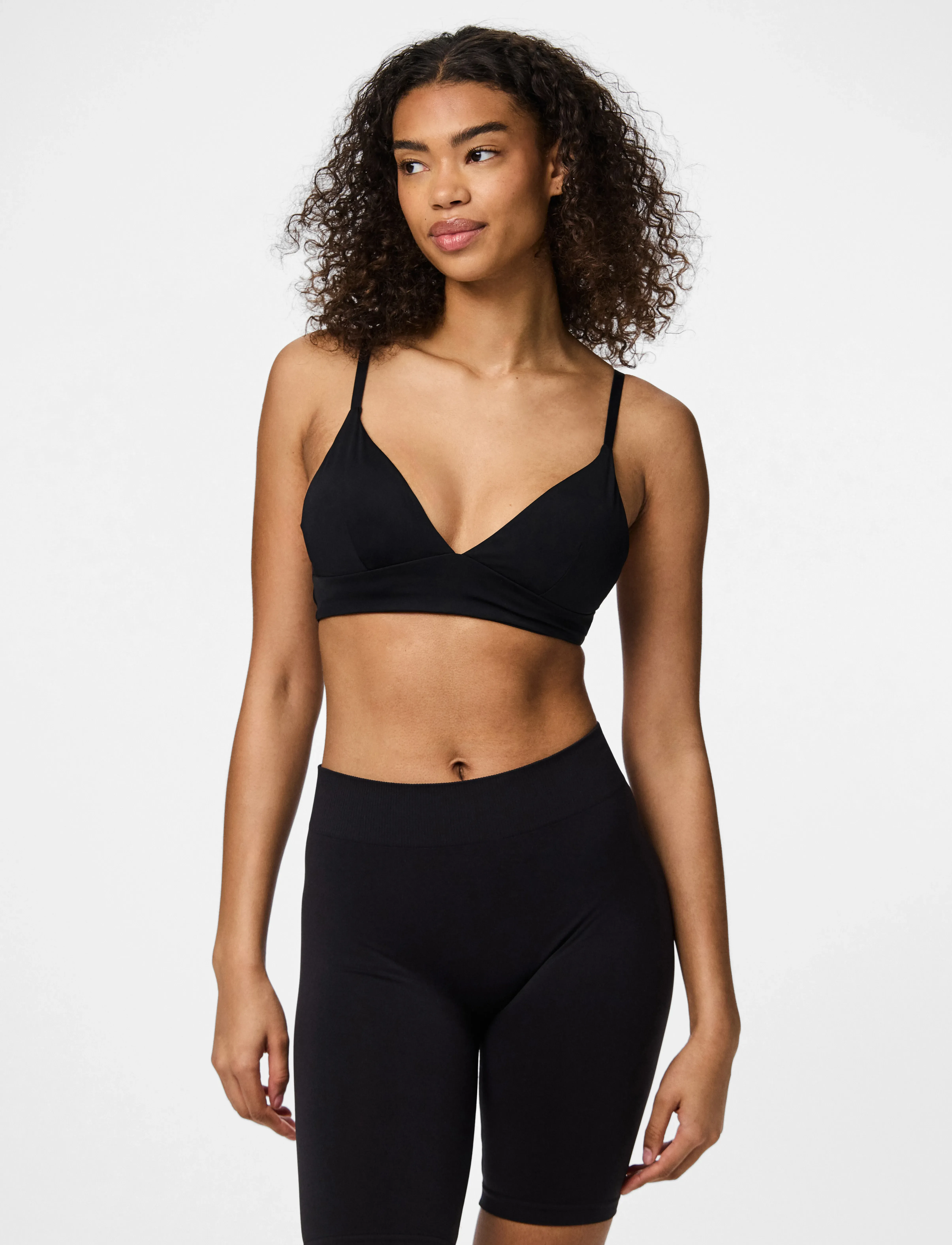 Pieces - PCNAMEE TRIANGLE BRA NOOS - rinnahoidja - black - 4