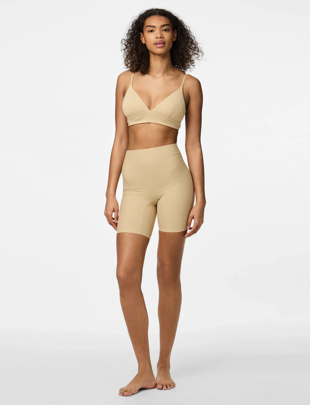 Pieces - PCNAMEE TRIANGLE BRA NOOS - bralette - nude - 5