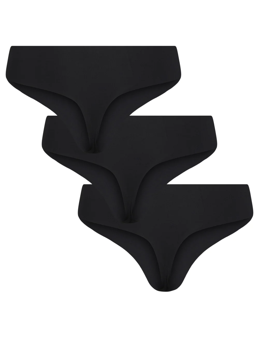 Pieces - PCNAMEE THONG 3-PACK NOOS - nahtlose slips - black - 1