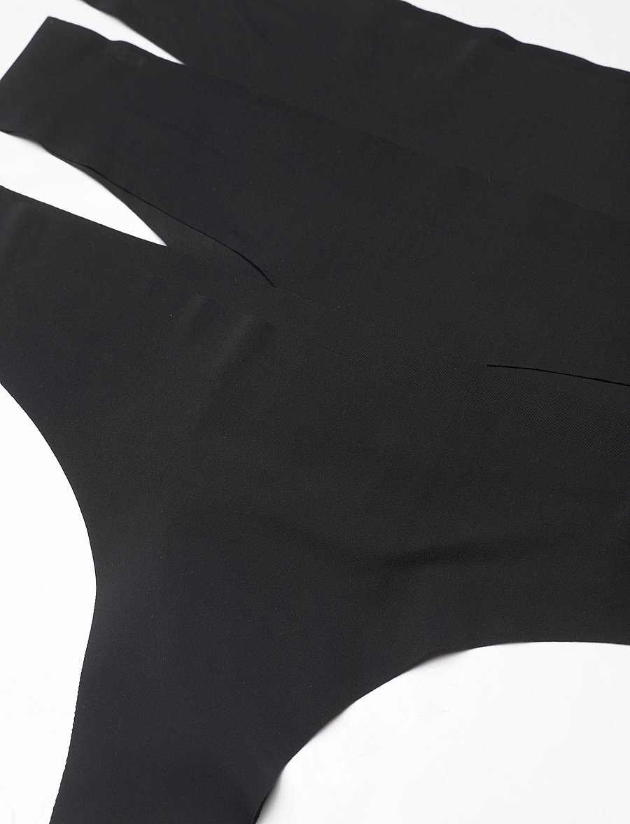 Pieces - PCNAMEE THONG 3-PACK NOOS - seamless panties - black - 2