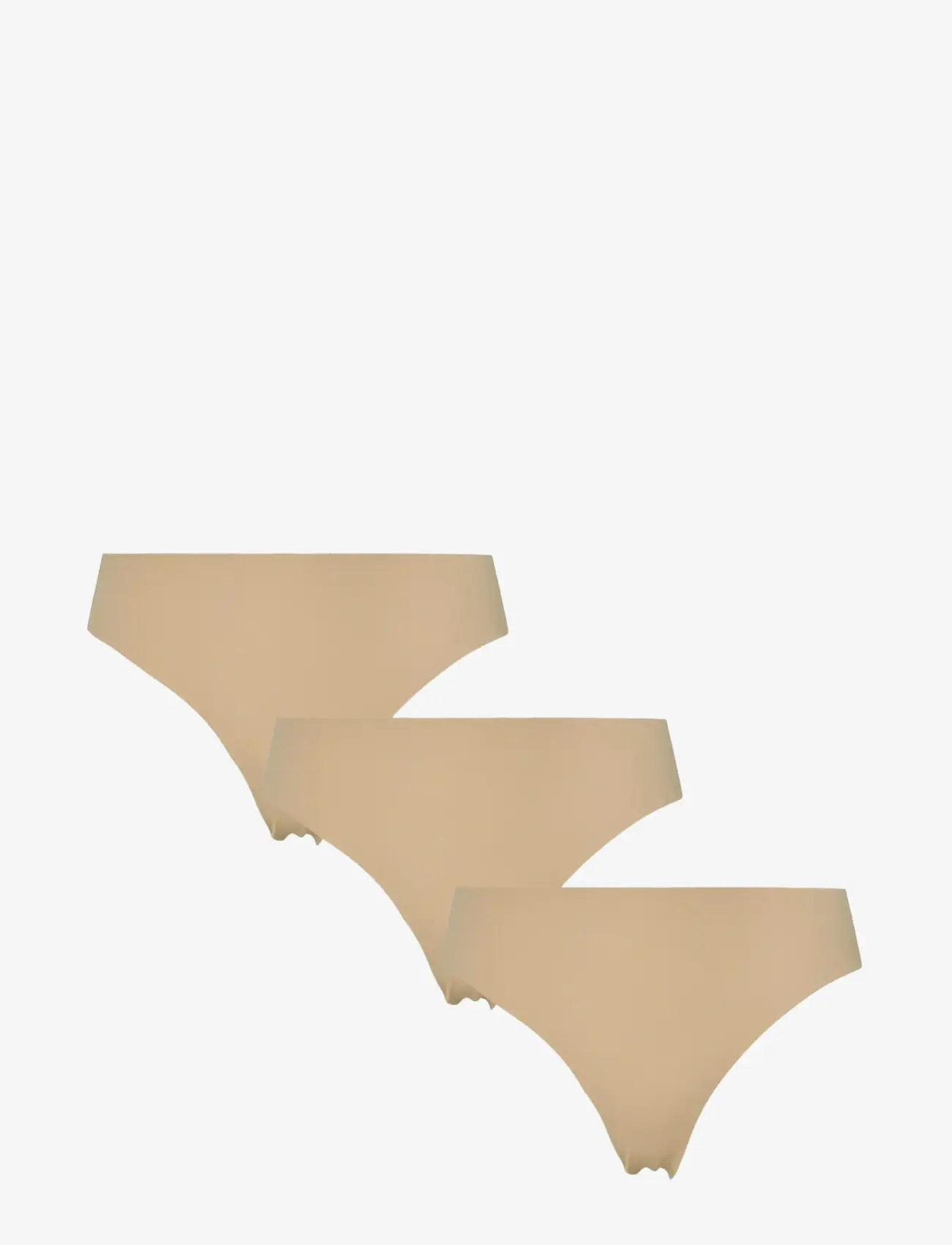 Pieces - PCNAMEE THONG 3-PACK NOOS - seamless trusser - nude - 0