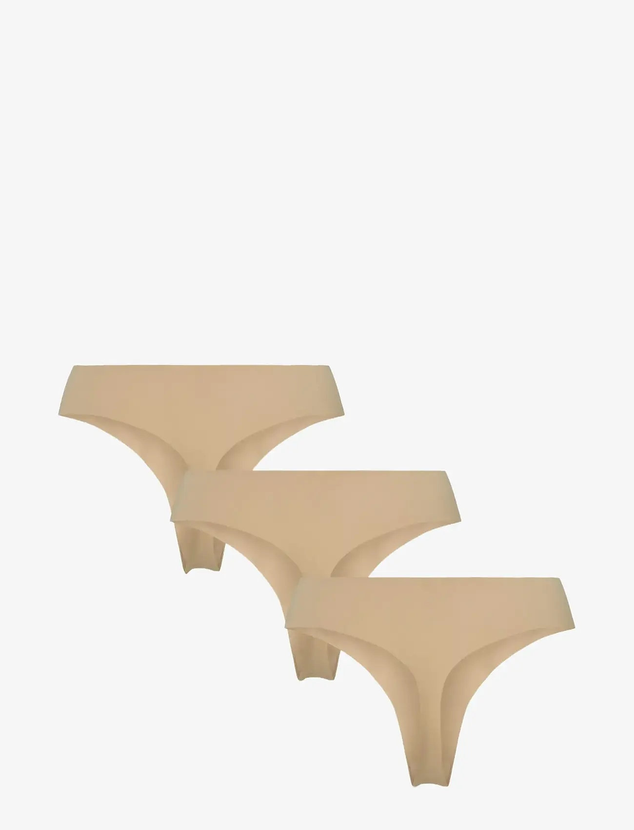 Pieces - PCNAMEE THONG 3-PACK NOOS - seamless trusser - nude - 1
