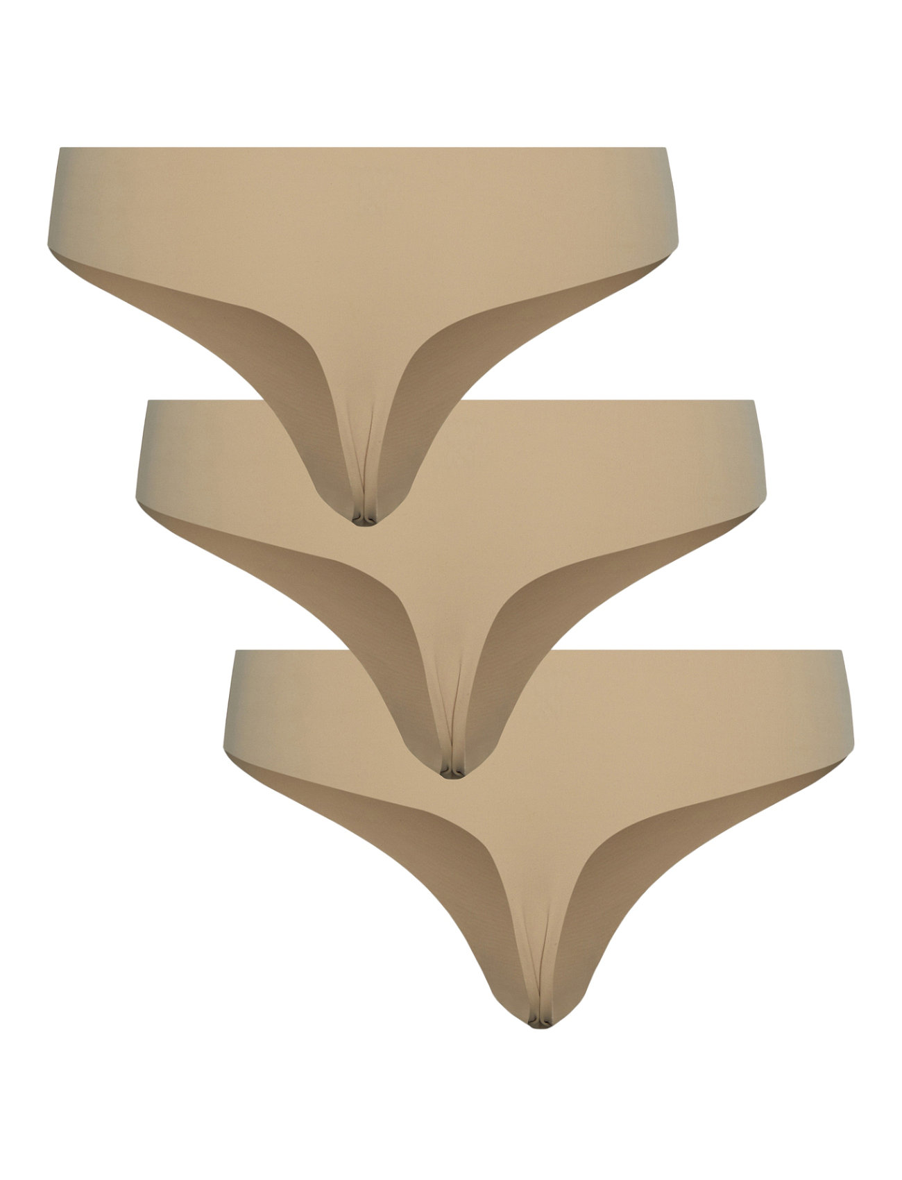 Pieces - PCNAMEE THONG 3-PACK NOOS - seamless trusser - nude - 1