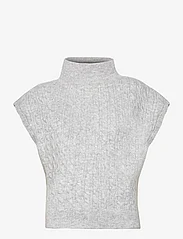 Pieces - PCJOSIE PONCHO BC - sweaters - light grey melange - 0