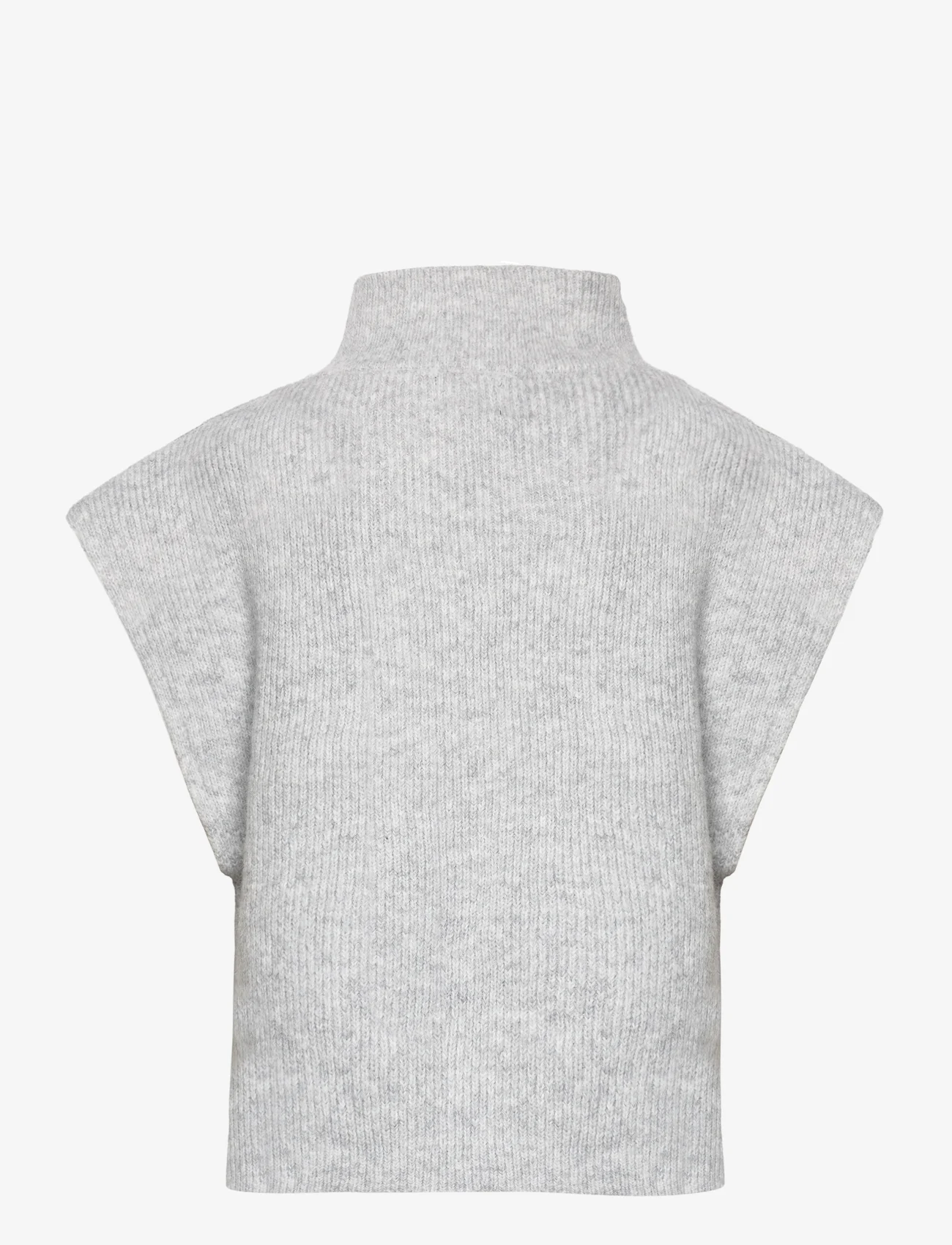 Pieces - PCJOSIE PONCHO BC - sweaters - light grey melange - 1