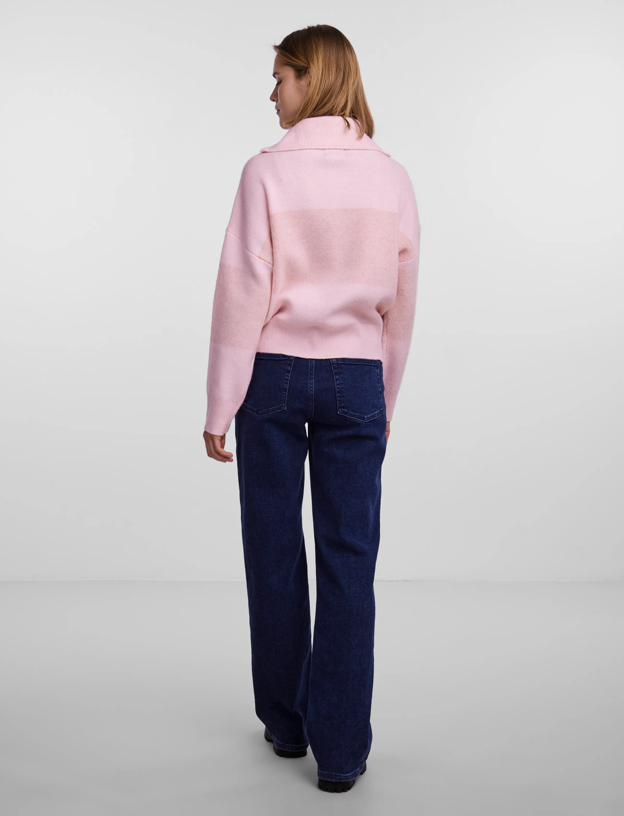 Pieces - PCJORDAN LS HALF ZIP KNIT BC - rose shadow - 3