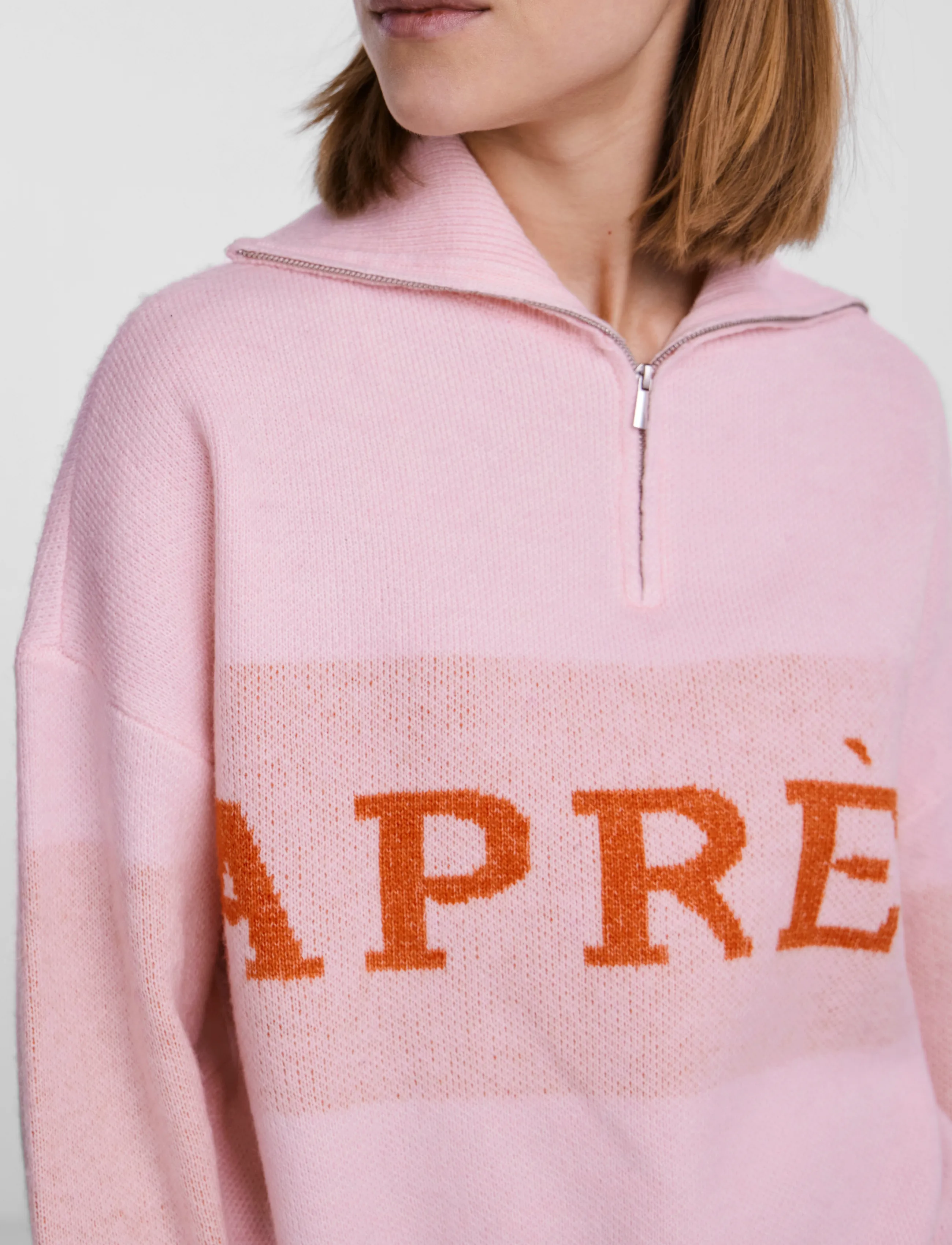 Pieces - PCJORDAN LS HALF ZIP KNIT BC - rose shadow - 5