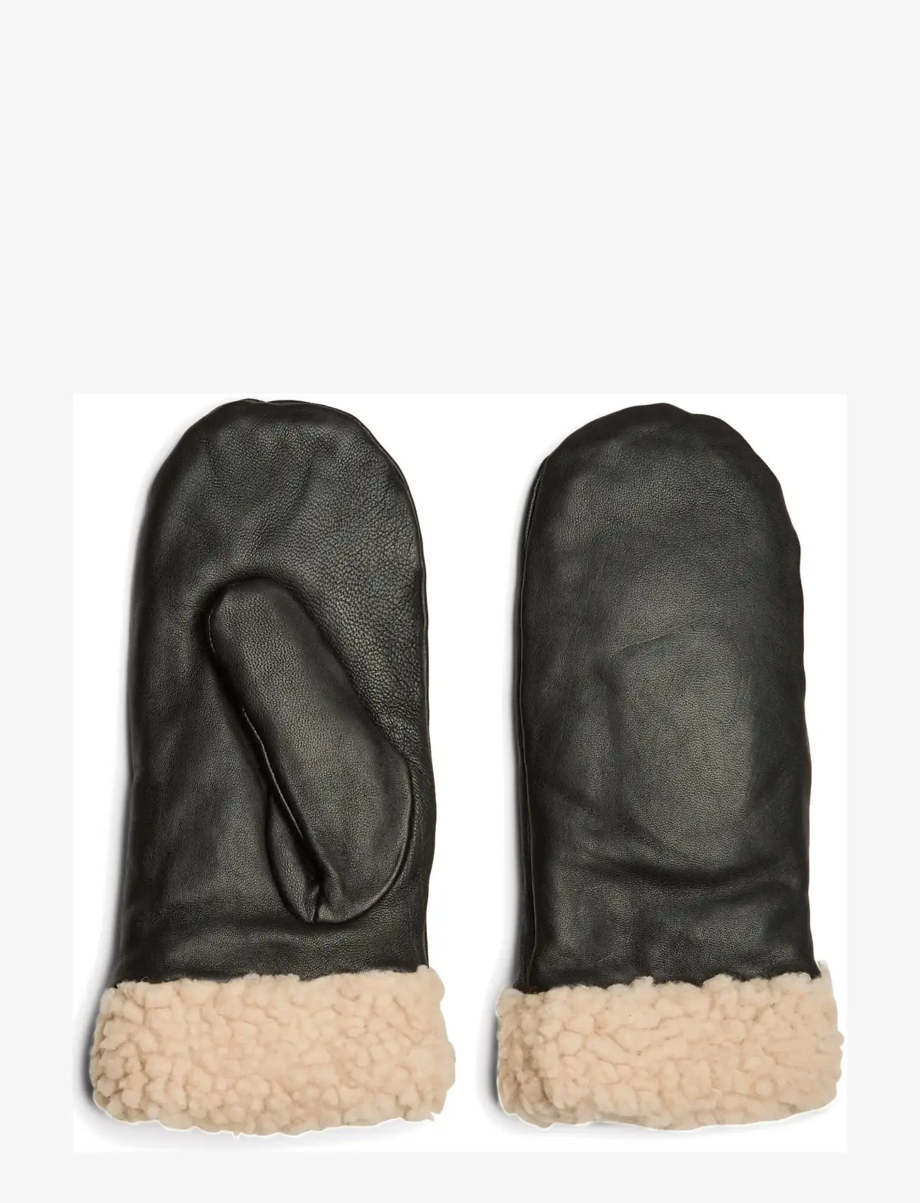 Pieces - PCJAY LEATHER MITTENS FP - black - 1