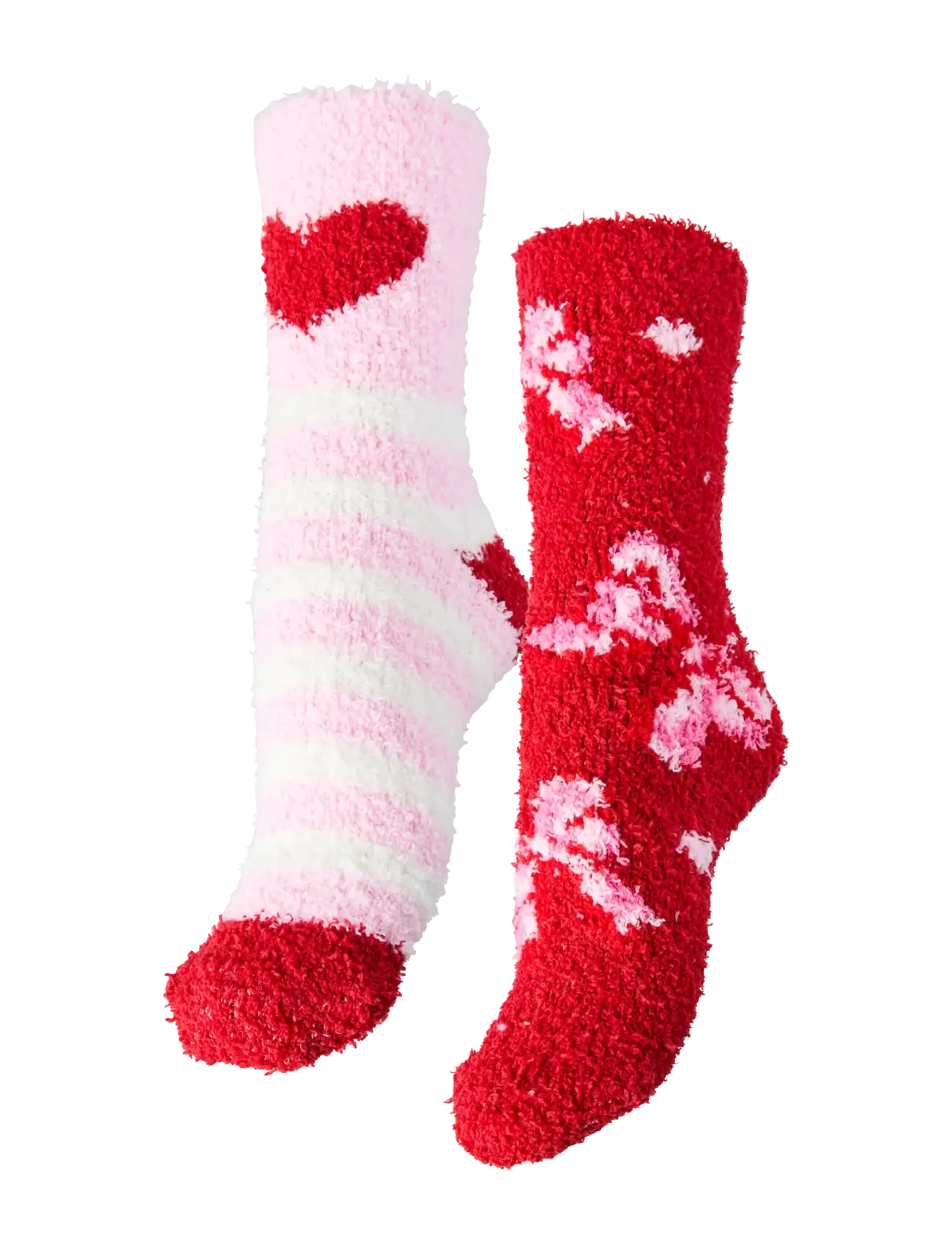 Pieces PCJOY FLUFFY SOCKS 2-PACK BC MXM - Skarpety - POMPEIAN RED / red