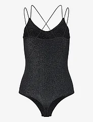 Pieces - PCSUNNI STRAP GLITTER BODYSTOCKING - swimsuits - black - 1