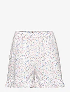 PCMILLE HW FRILL SHORTS - BRIGHT WHITE