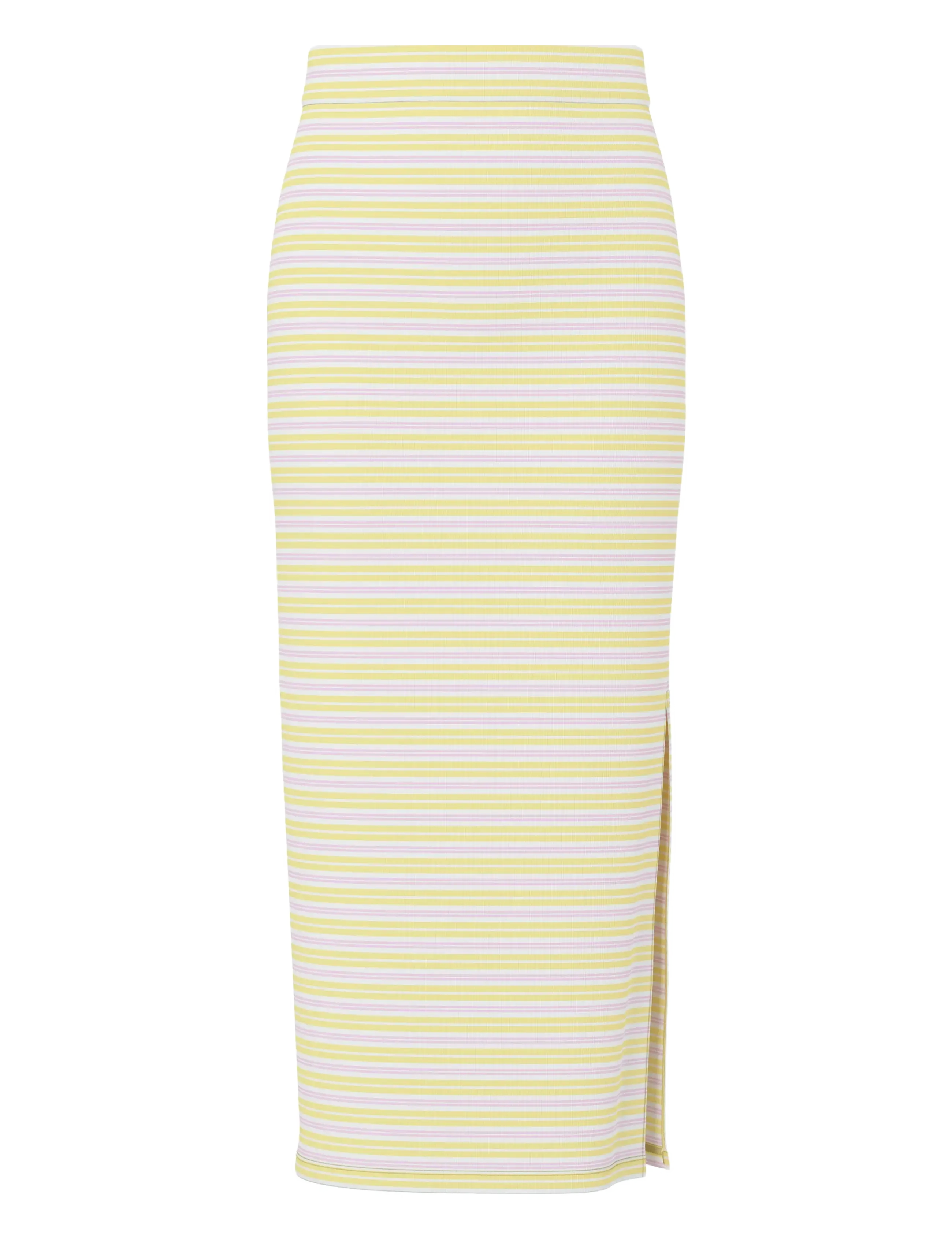 PIECES Pcjayjay Hw Slit Rock D2D Gelb - XS - Damen
