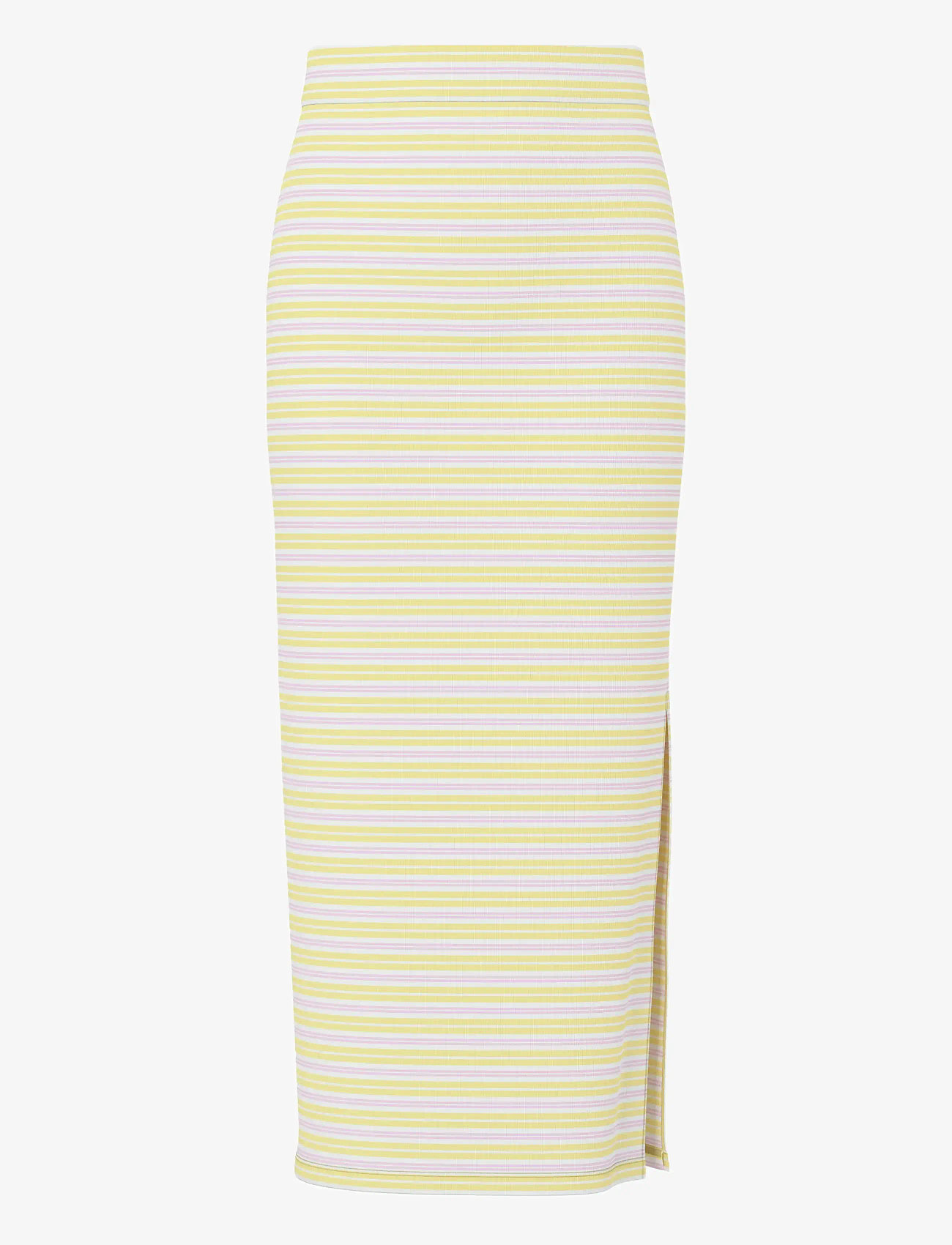 Pieces - PCJAYJAY HW SLIT SKIRT D2D - madalaimad hinnad - pale banana - 0