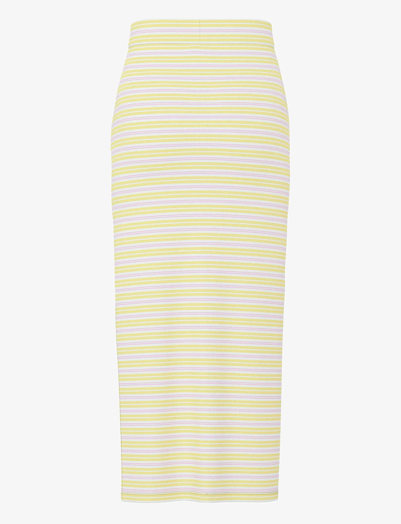 Pieces - PCJAYJAY HW SLIT SKIRT D2D - madalaimad hinnad - pale banana - 1