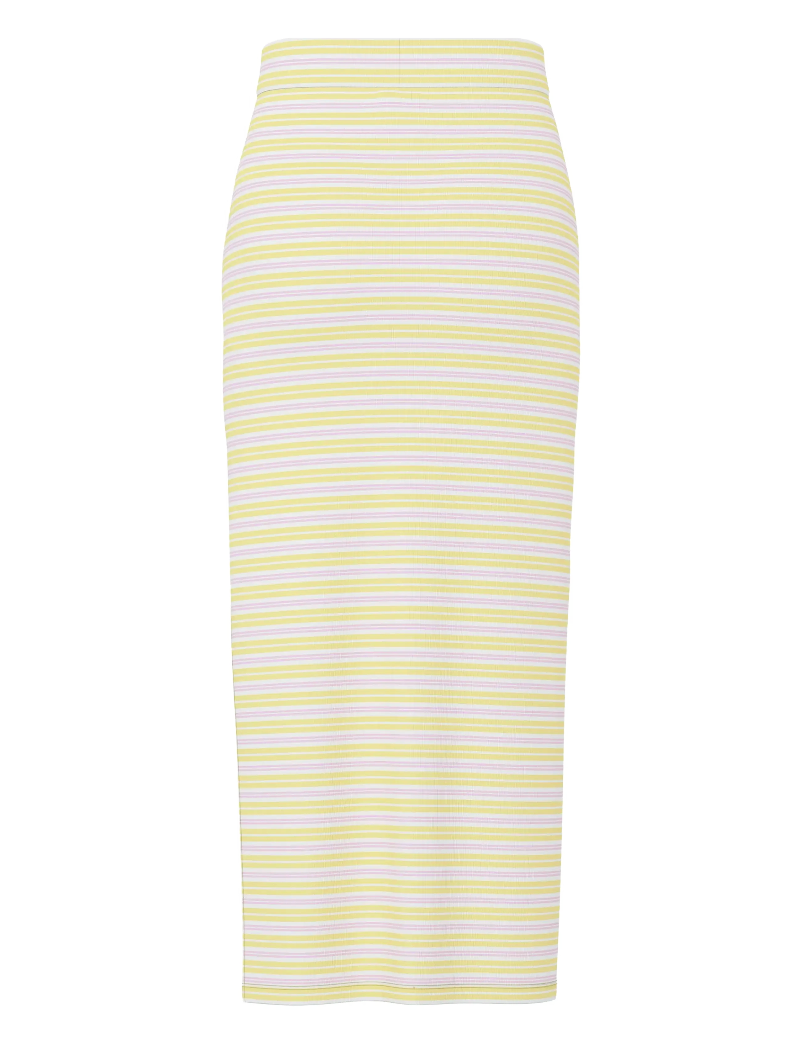 Pieces - PCJAYJAY HW SLIT SKIRT D2D - midi skirts - pale banana - 2