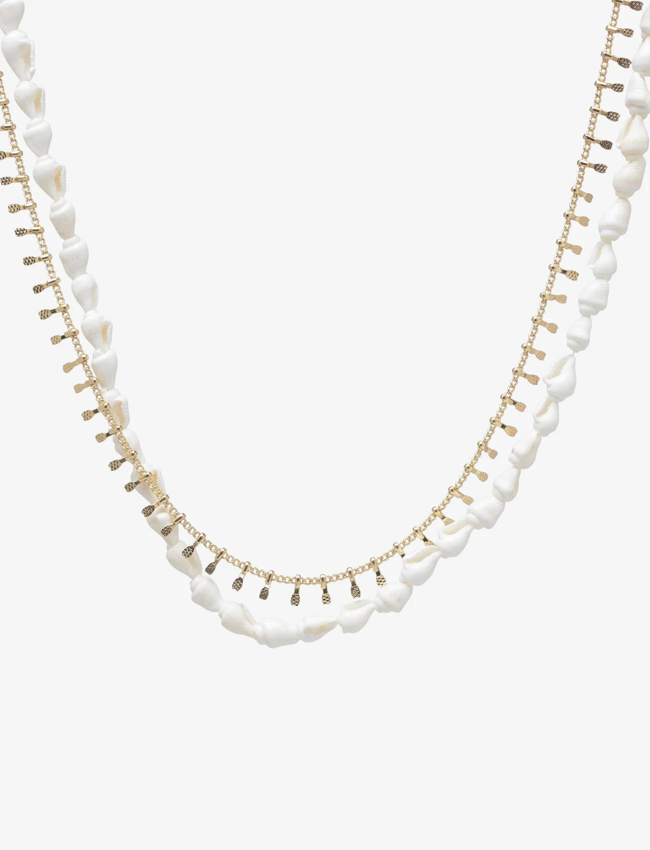 Pieces - PCJILL J COMBI NECKLACE D2D - pearl necklaces - gold colour - 0