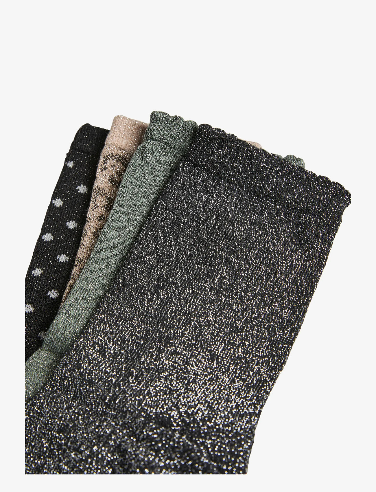 Pieces - PCSEBBY GLITTER LONG 4-PACK MIX NOOS BC - deep lichen green - 2