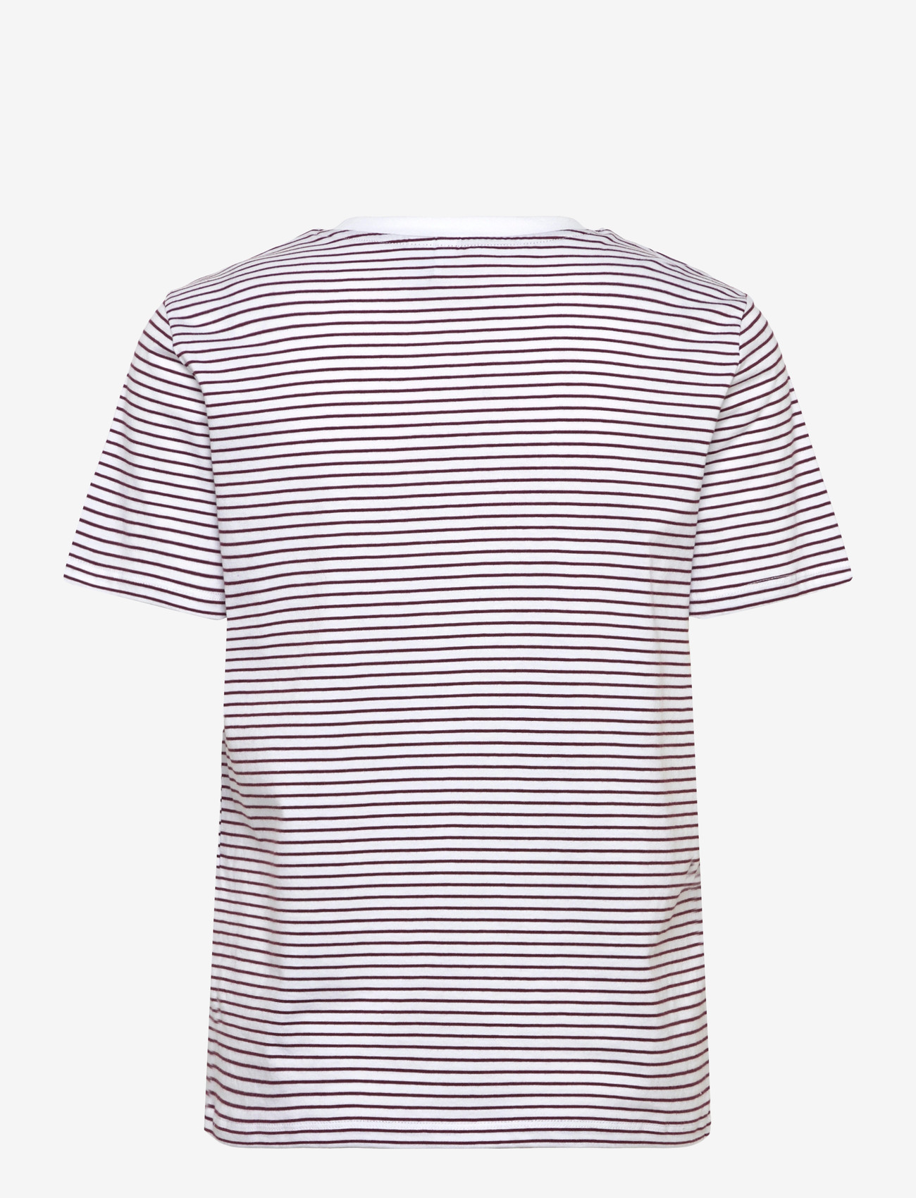 Pieces - PCRIA SS TEE STRIPES JRS NOOS BC - t-shirts - bright white - 1