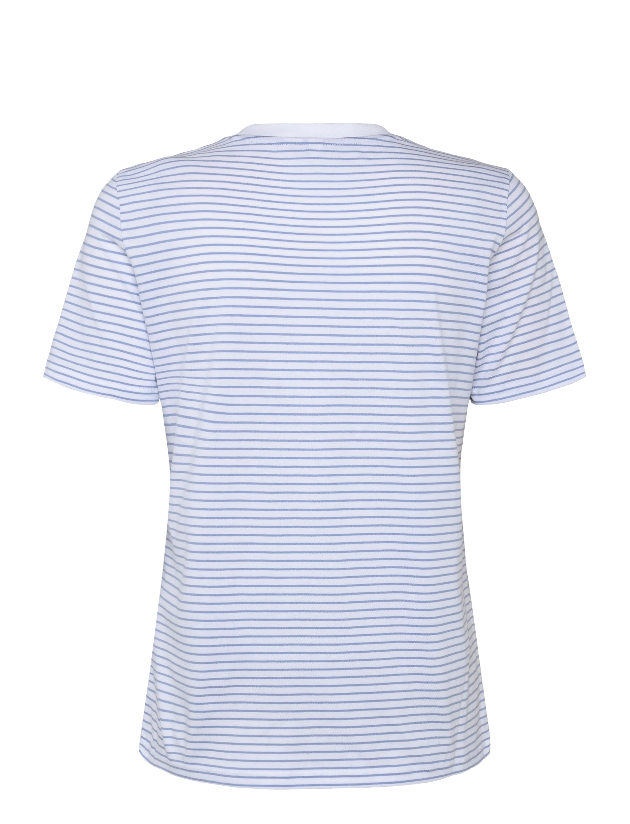Pieces - PCRIA SS TEE STRIPES JRS NOOS BC - t-shirts - bright white - 1