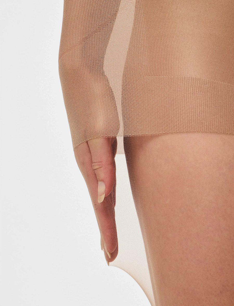 Pieces - PCSHAPER 15 DEN TAN TIGHTS NOOS - special occasions - tan - 5
